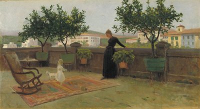 Terrasse von Joaquim Vayreda